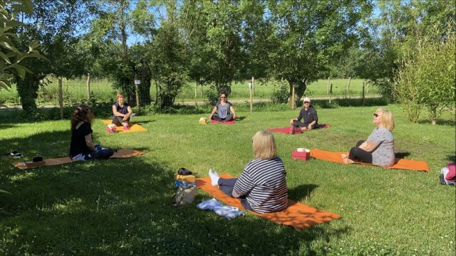 Cours de yoga - Camping la Venise Verte