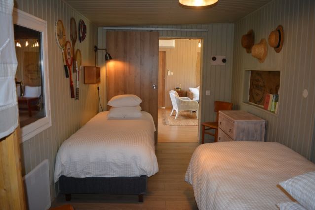 Chambre 2 lits de 90x200 avec salle d'eau privative